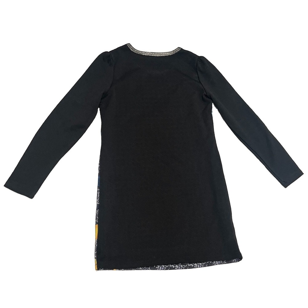 La Chapelle Sport Pop Art Graphic Mini Dress Black Long Sleeve 155/80A - Picture 4 of 6